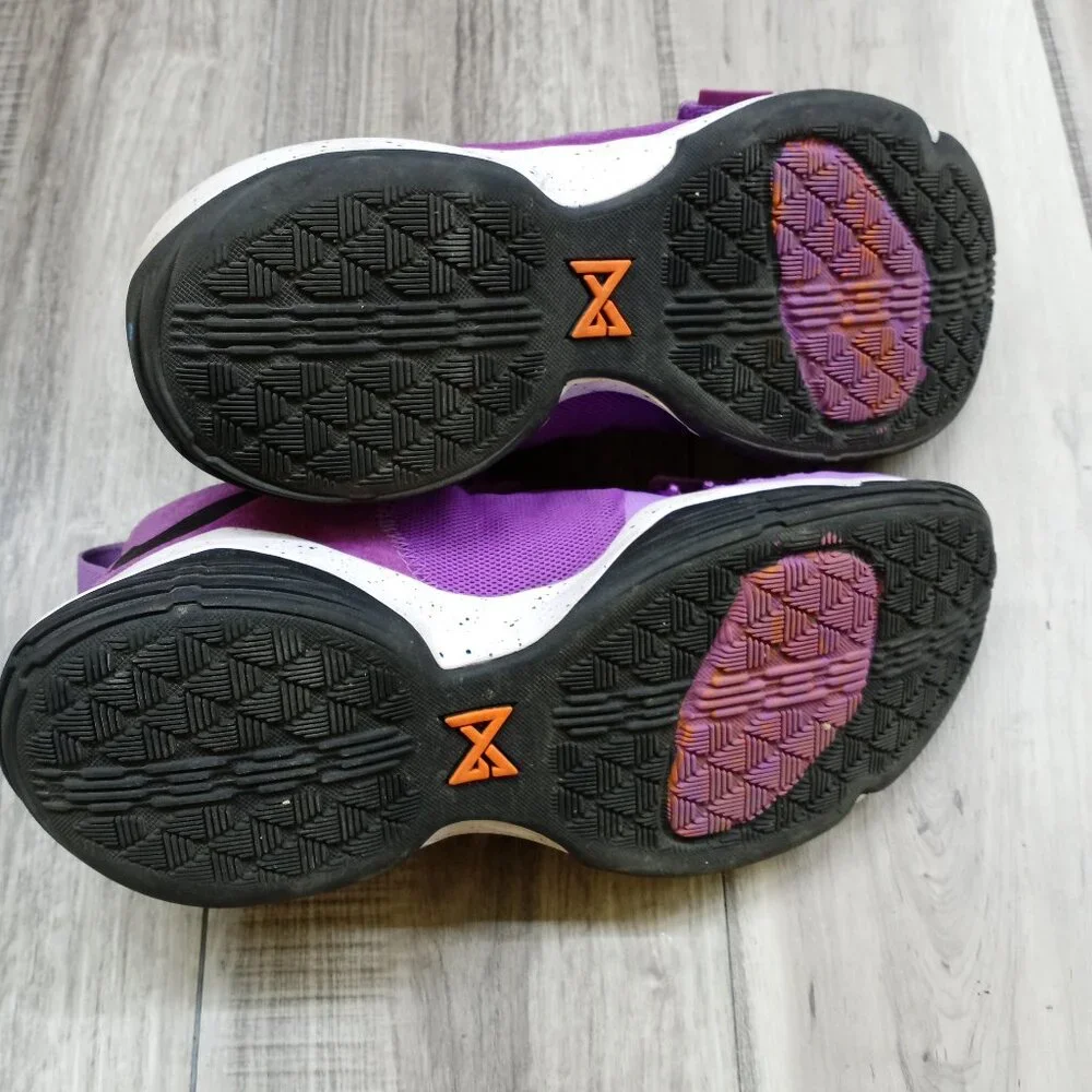 Nike PG 1 Bright Violet 2017 Purple Black White Suede Size 13 Paul George
